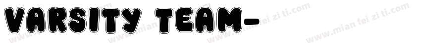 Varsity Team字体转换